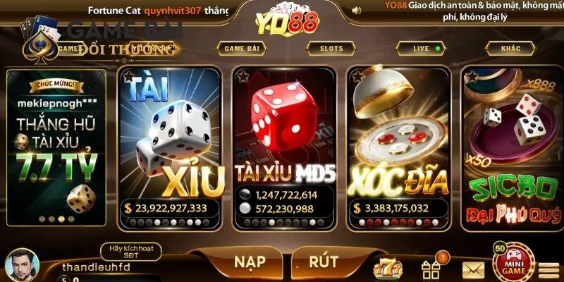 Các trò chơi xanh chín hiện nay