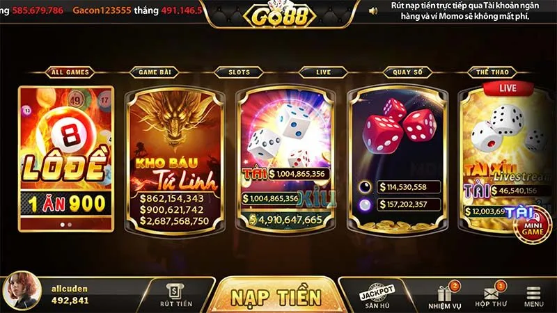 Cổng Game Bài Đổi Thưởng 45 game bai doi thuong go88