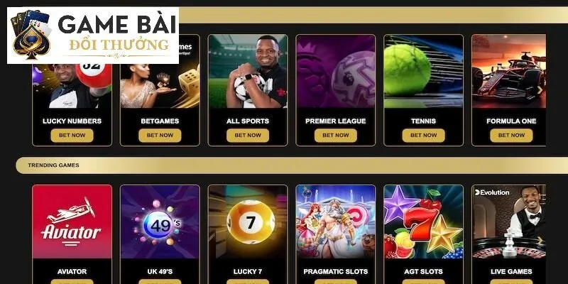 Nhiều game bài khủng trên Topbet